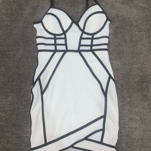 Zip back mini dress